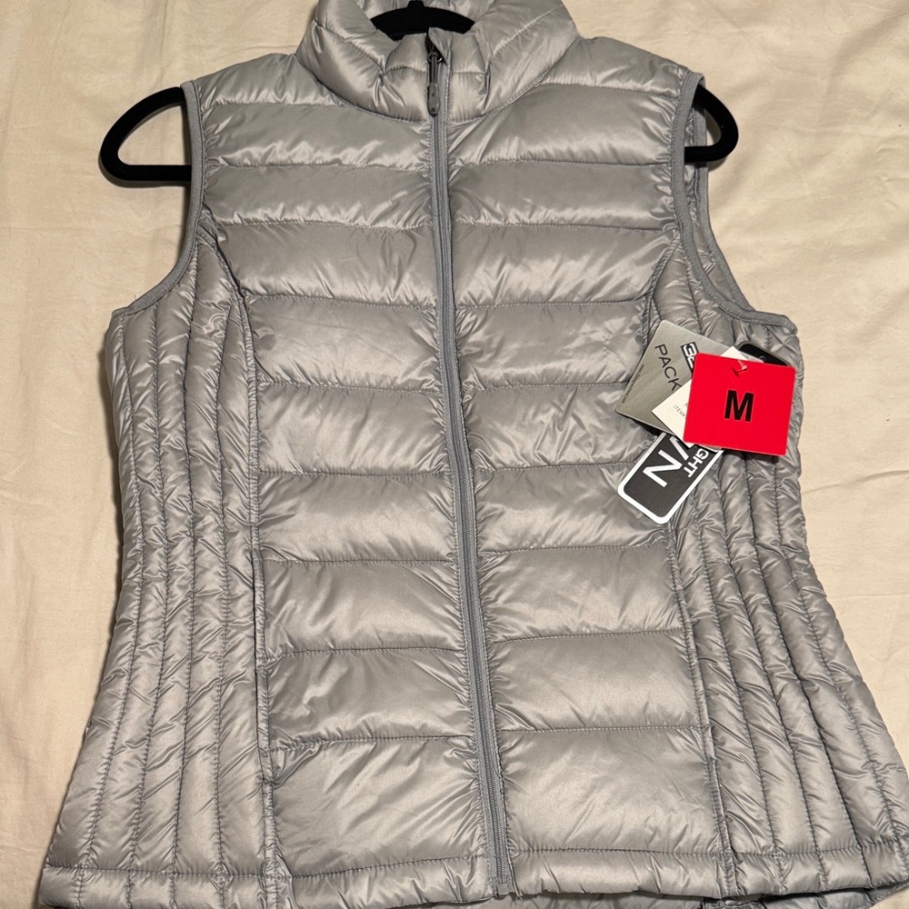 32 Degrees Women's Silver Puffer Vest